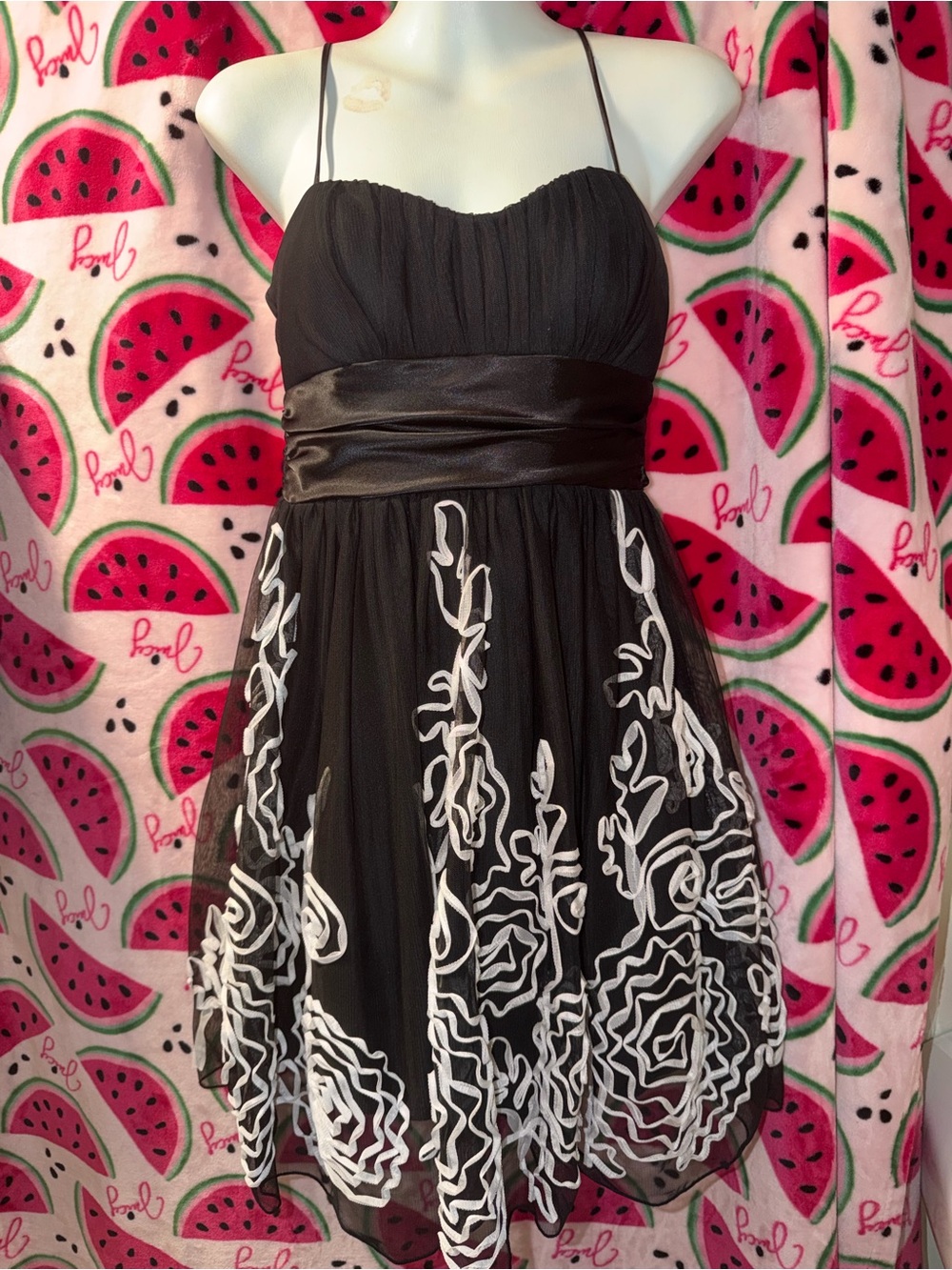 🖤🤍 Speechless Strapless Formal Dress 3D Design